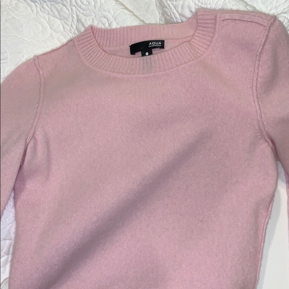 pink cashmere sweater